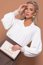 Блузка женская нарядная праздничная цвет айвори ,молочный,экрю