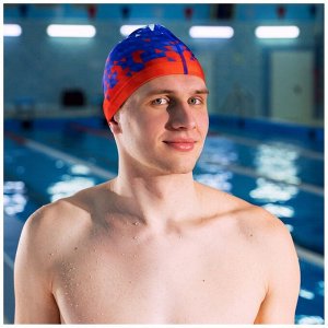 ONLITOP Шапочка для плавания взрослая ONLYTOP Swim, тканевая, обхват 54-60 см