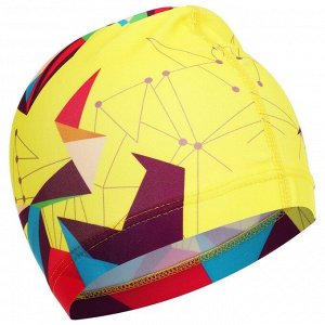 Шапочка для плавания взрослая ONLYTOP Swim, тканевая, обхват 54-60 см