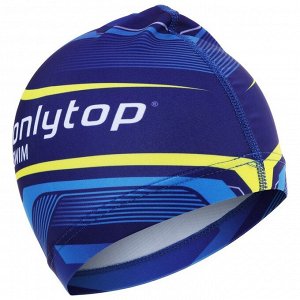 Шапочка для плавания взрослая ONLYTOP Swim, тканевая, обхват 54-60 см