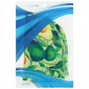 Шапочка для плавания взрослая ONLYTOP «Авокадо», тканевая, обхват 54-60 см