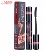 Тушь Объём Flamingo, силиконовая кисточка