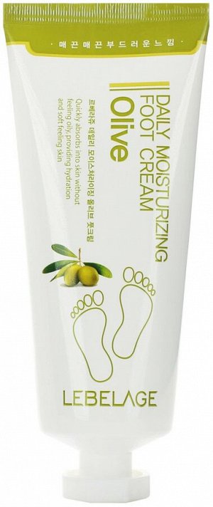 LEBELAGE крем для ног  Daily Moisturizing Foot Cream OLIVE 100 мл