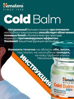Himalaya Wellness Cold Balm / Хималая Бальзам 10гр [A+]
