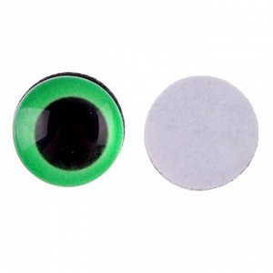 Глаза на клеевой основе, набор 10 шт., размер 1 шт. — 10 мм, цвет зелёный