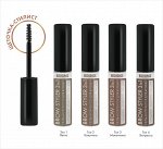 Гель-корректор для бровей с микрофиброй LUXVISAGE &quot;Brow styler&quot;3in1