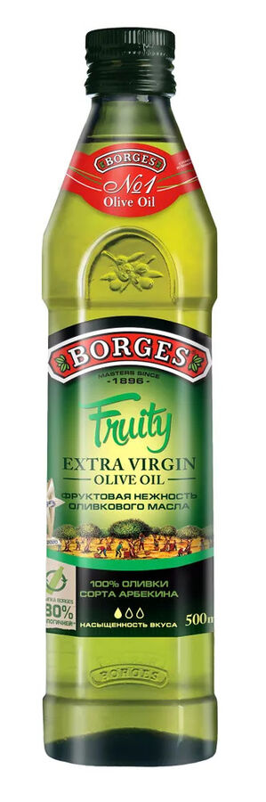 Оливковое масло BORGES 500мл Extra vlrgen Frutti (1х12) ст\б, (#18) Испания (шк 0357)