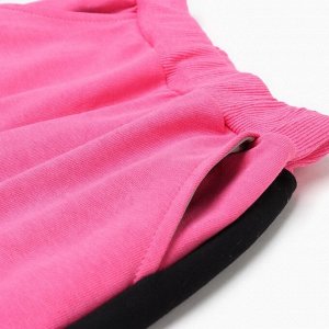 Костюм для девочки (толстовка/брюки), цвет розовый, рост
