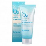 Кислородная пенка для умывания FarmStay O2 Premium Aqua Foam Cleansing, 100мл