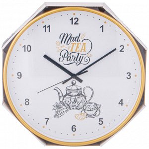 Часы ЧАСЫ НАСТЕННЫЕ "MAD TEA PARTY" 30,5 СМ 
Материал: Пластик/Стекло