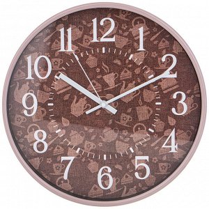 Часы ЧАСЫ НАСТЕННЫЕ "COFFEE TIME" 30,5 СМ 
Материал: Пластик/Стекло