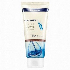 Коллагеновая пенка для умывания FarmStay Collagen Pure Cleansing Foam, 180мл