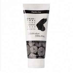 Очищающая пенка с древесным углем FarmStay Charcoal Pure Cleansing Foam, 180мл