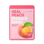 Тканевая маска для лица с экстрактом персика FarmStay Real Peach Essence Mask, 1шт*23мл