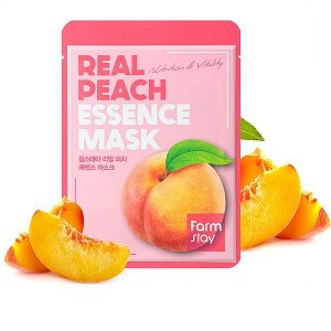 Тканевая маска для лица FarmStay Real Peach Essence Mask, 1шт*23мл