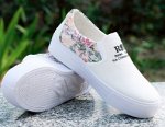 Слипоны с кружевной вставкой Цвет: БЕЛЫЙ