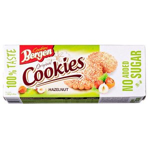 печенье BERGEN ORIGINAL COOKIES Hazelnut без сахара 130 г