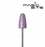 Фреза алмазная MAGIC BITS конус гранатовый для педикюра ПРО для шлифовки и снятия 10 Арт. ПГШлСПРО