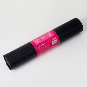 Мешки для мусора Доляна Extra Strong, 240 л, 90x135 см, 100 мкм, ПВД, 10 шт., чёрные