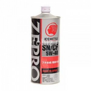 IDEMITSU Zepro Euro Spec 5W40 SN/CF синтетика  1л (1/20) *