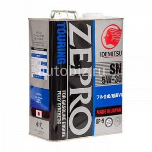 IDEMITSU Zepro Touring 5W30 SN/GF-5 синтетика 4л (1/6) *