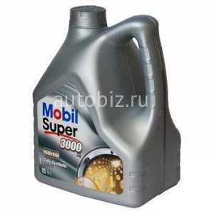 MOBIL Super 3000 X1 5W40 SN/CF, A3/B3, A3/B4 синтетика   4л (1/4) *