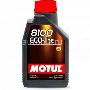 MOTUL 8100 Eco-lite 0W20 SN/GF-5 синтетика  1л (1/12) *