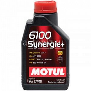 MOTUL 6100 Synergie 10W40 SN/CF полусинтетика   1л (1/12) *