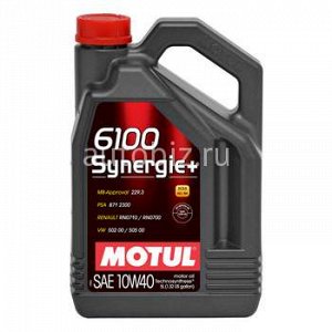 MOTUL 6100 Synergie 10W40 SN/CF полусинтетика   4л (1/4) *