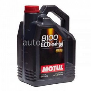 MOTUL 8100 Eco-nergy 0W30 SL/CF синтетика 5л (1/4) *