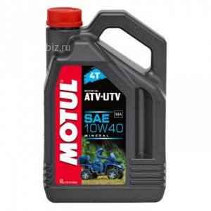 MOTUL ATV UTV 4T 10W40 для квадроциклов, минеральное 4л *