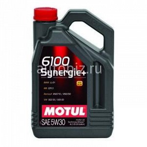 MOTUL 6100 Syn-nergie 5W30 SN/CF, A3/B4 полусинтетика 4л (1/4) *