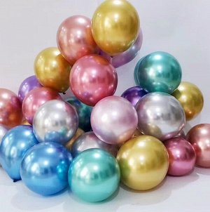 Воздушные шары латексные 13 см металлик (100 шт)