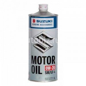 48496 Масло "Orig.Japan"  Suzuki  Oil  0w20  SM/GF-4   (бензин, гидрокрекинг)     1л   (1/20) 99M00-21R01-001