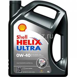 Shell  HELIX Ultra  /fully synthetic/  0W40   SN/CF (A3/B4)   4л  (Синтетика)  (1/4) *