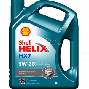 Shell  HELIX HX 7 /synthetic technology/  5W30   SN/CF (A3/B4)   4л  (1/4)   (п./синтетика) *