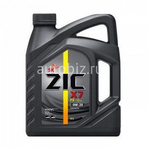 ZIC  X7  FE  0w20  SN/ILSAC GF-5   4л  (бензин, синтетика) / Замена ZIC 0W (1/4) *