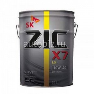 ZIC  X7  LS 10w40  SM/CF (ACEA C3, A3/B3/B4)  20л  (бензин, синтетика) / Замена ZIC A+ *