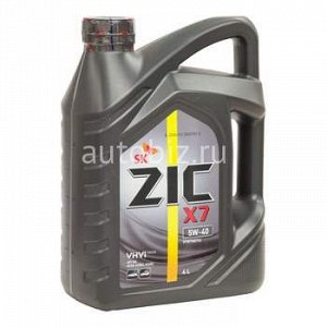 ZIC  X7  5w40  SN/ACEA A3/B3, A3/B4   4л  (бензин, синтетика)  (1/4) *