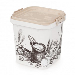 Бак 25,0л с крышкой для муки и сахара