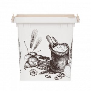 Бак 25,0л с крышкой для муки и сахара