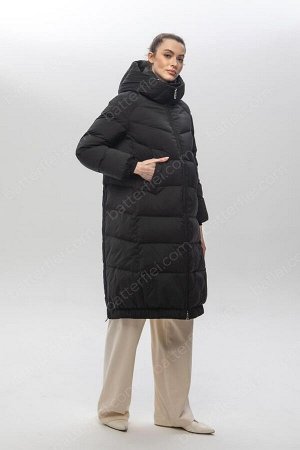 Пальто Объемное пуховое пальто с утяжкой.
Современная модель свободного силуэта сочетающая в себе оригинальный дизайн и функциональное решение -длинные молнии в боковых швах , резинка по низу пальто, 