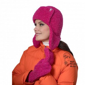 ТОМАСА ушанка женская, фуксия