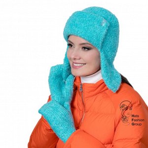 САМИЯ варежки женские, бирюзовый