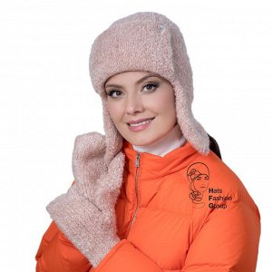 САМИЯ варежки женские, персиковый