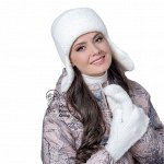 ТОМАСА ушанка женская, белый