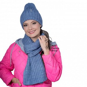 ИРАДА к-т (флис) шапка, шарф женские, джинс