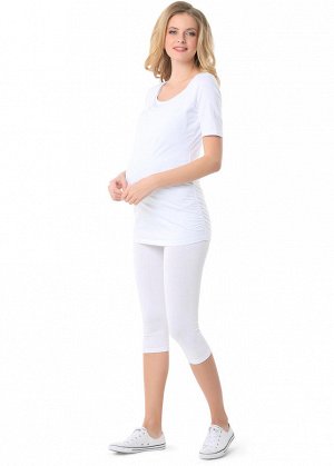 Легинсы "Стайл" для беременных; цвет: белый  (ss17)
