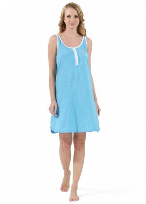 Ночная сорочка "Хейли" для беременных и кормящих; цвет: голубой (ss17)