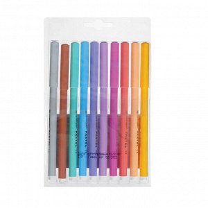 Фломастеры ПАСТЕЛЬНЫЕ 10 ЦВЕТОВ CENTROPEN "Colour World Pastel", смываемые, 7550/10TP, ш/к 44720